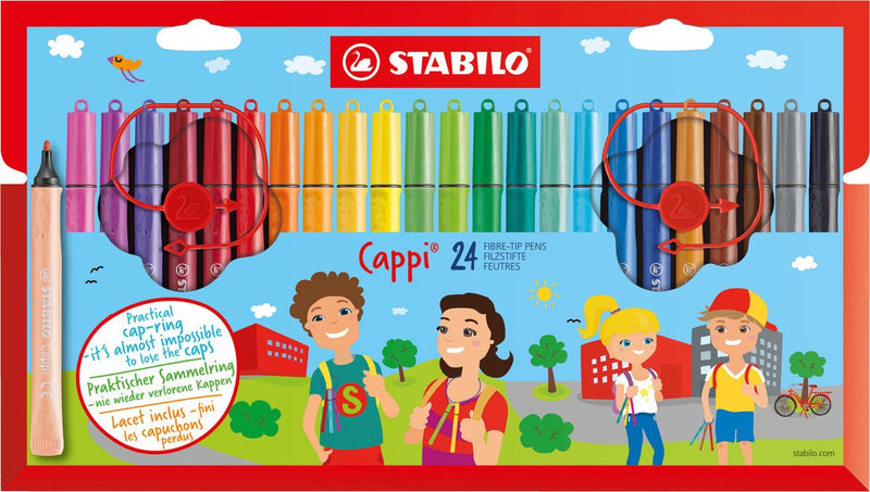 Cargue la imagen en el visor de la galería, Stabilo cappi - viltstift - set met 24 stuks