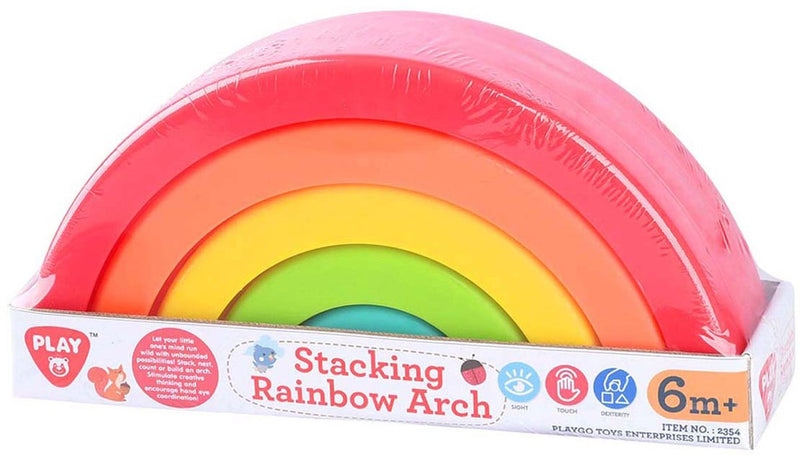 Laden Sie das Bild in Galerie -Viewer, Playgo toys enterprises limited playgo stapel regenboog kleur - 5dlg.