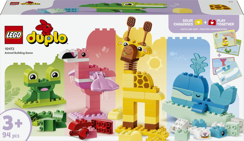 ギャラリービューアに画像をロードする, Lego duplo dierenbouwspel educatief montessori speelgoed voor kinderen met dieren figuren 10472