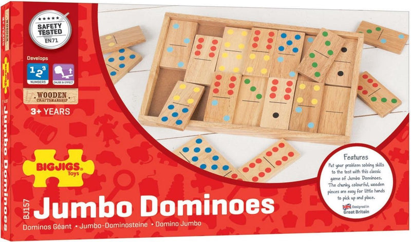 Afbeelding laden in galerijviewer, Bigjigs jumbo domino, 29dlg.
