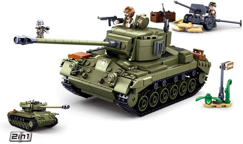 ギャラリービューアに画像をロードする, Sluban army - medium tank groen - 742dlg.
