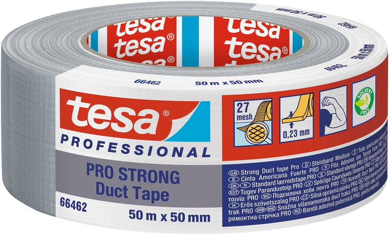 Afbeelding laden in galerijviewer, Tesa professional tesa duct tape pro-strong 66462-00003-00 reparatietape grijs (l x b) 50 m x 50 mm 1 stuk(s)