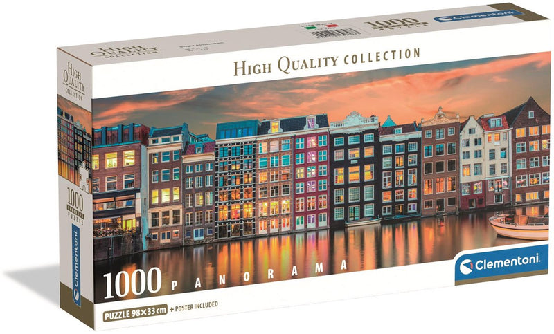 Laden Sie das Bild in Galerie -Viewer, Clementoni legpuzzel bright amsterdam, 1000st.