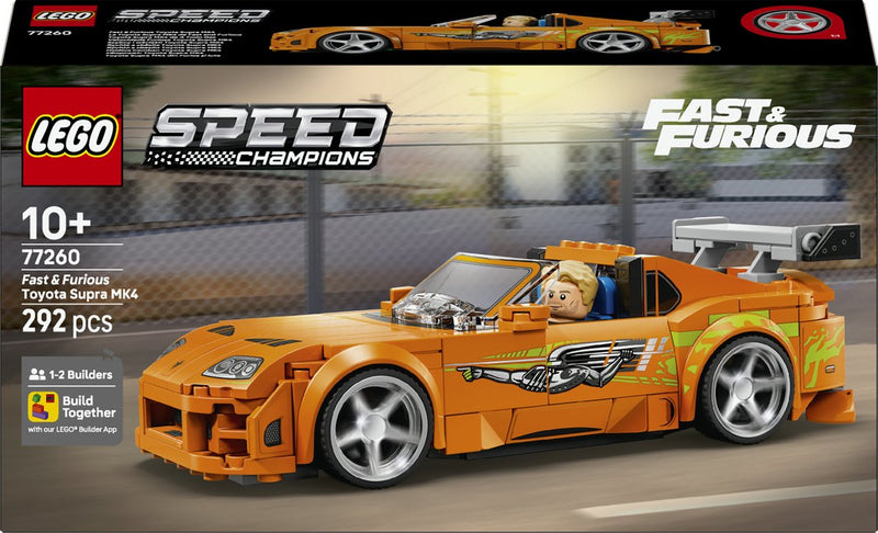 Chargez l'image dans la visionneuse de la galerie, Lego speed champions the fast and the furious toyota supra mk4 auto speelgoed voor kinderen 77260