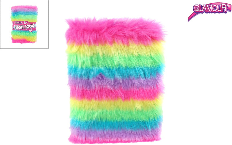 Afbeelding laden in galerijviewer, Glamour fluffy notitieboek a5 - 80 pag.