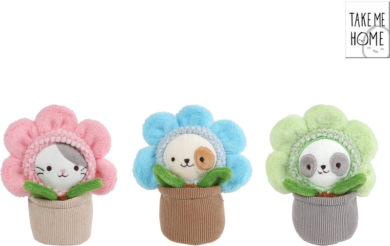Chargez l'image dans la visionneuse de la galerie, Take me home poes in pot pluche - 16cm