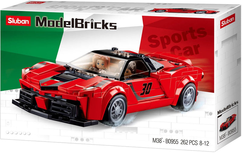 Afbeelding laden in galerijviewer, Sluban italiaanse supercar rood - 262dlg.