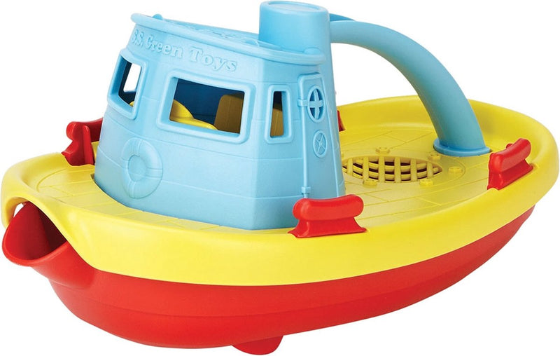 Laden Sie das Bild in Galerie -Viewer, Green toys sleepboot - blauw geel