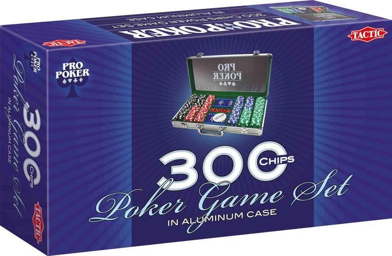 Chargez l'image dans la visionneuse de la galerie, Tactic pro poker set – pokerset – luxe aluminium koffer – 300 chips van 11,5 gram – inclusief kaarten, dobbelstenen en dealer button – vanaf 14 jaar