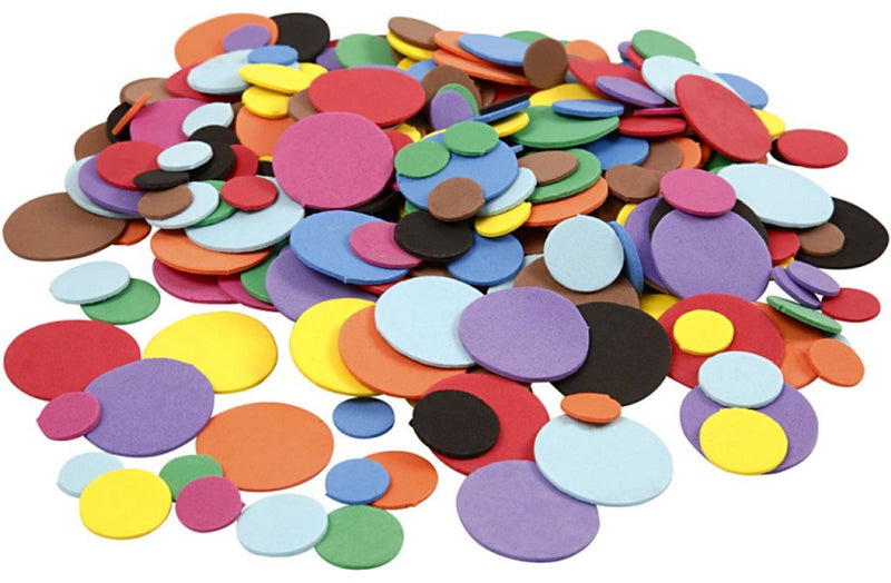 Cargue la imagen en el visor de la galería, Creativ company https: www.cchobby.nl eva-foam-cirkels-d-12-20-32-mm-diverse-kleuren-300-div-1-doos