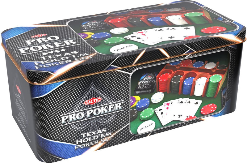 Afbeelding laden in galerijviewer, Tactic pro poker texas hold'em set – pokerset – luxe aluminium koffer – 200 chips van 11,5 gram – inclusief kaarten, dobbelstenen en dealer button – vanaf 14 jaar