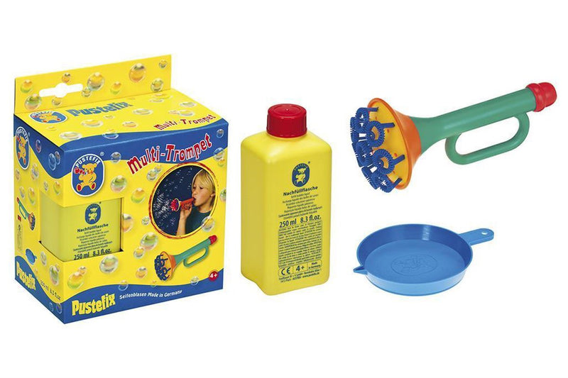 Afbeelding laden in galerijviewer, Pustefix multi bubble trompet met bellenblaas
