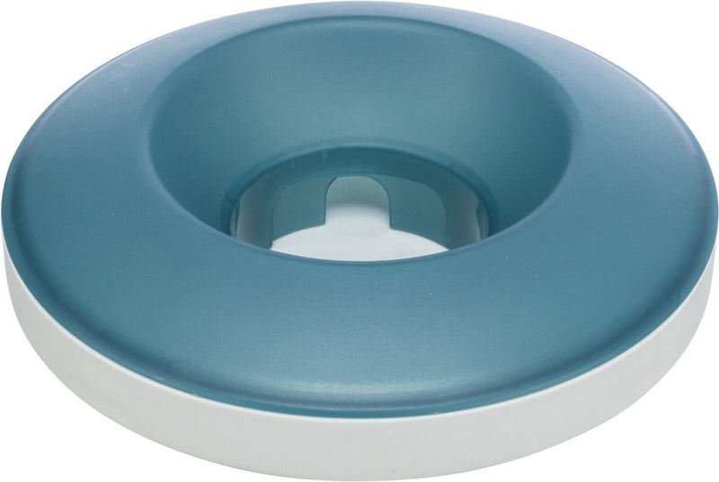 Afbeelding laden in galerijviewer, Trixie slowfeeding rocking bowl kunststof tpr grijs blauw