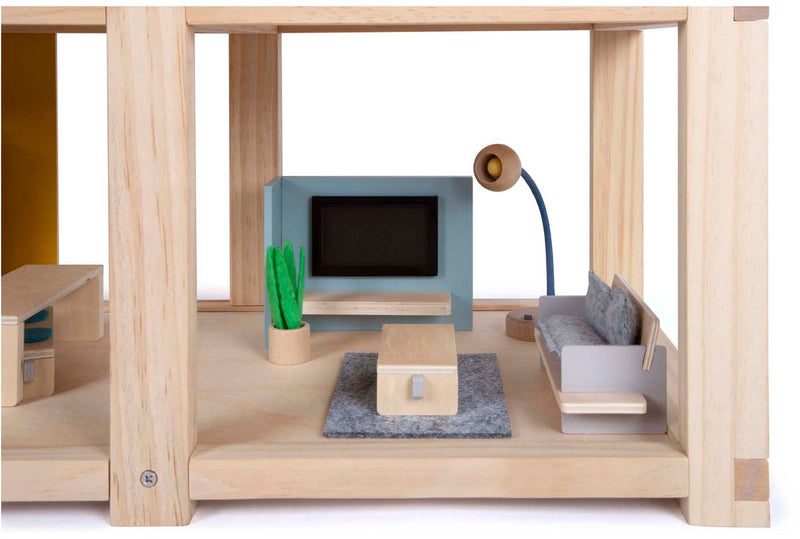 ギャラリービューアに画像をロードする, Small foot - houten poppenhuis met meubels