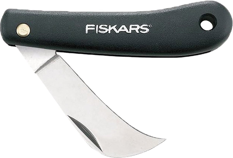 Afbeelding laden in galerijviewer, Fiskars tuinmes - k62 bloemenmes - rvs blad - zakmes - outdoor mes
