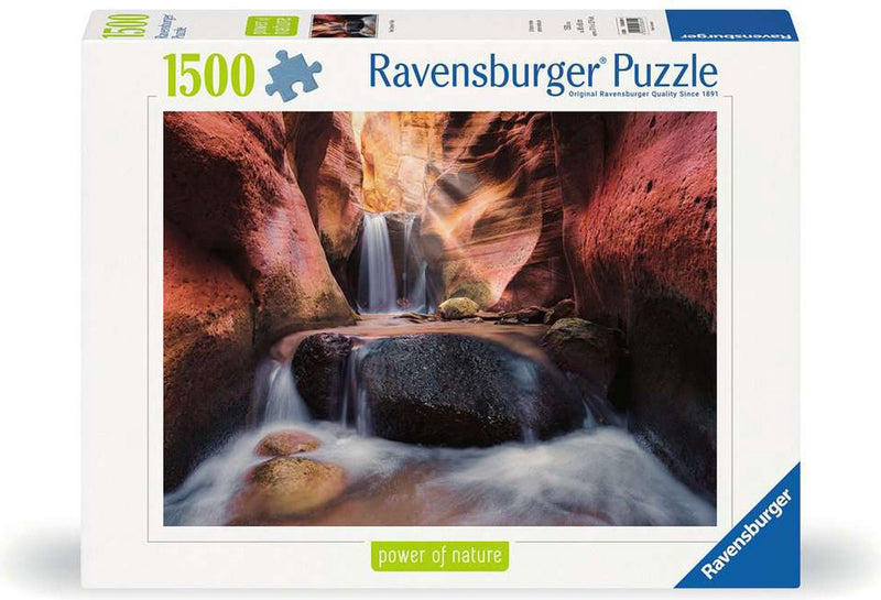 Afbeelding laden in galerijviewer, Ravensburger legpuzzel der wasserfall im red canyon, 1500st.