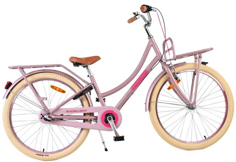 Cargue la imagen en el visor de la galería, Volare excellent kinderfiets - meisjes - 24 inch - mat roze - 3 versnellingen
