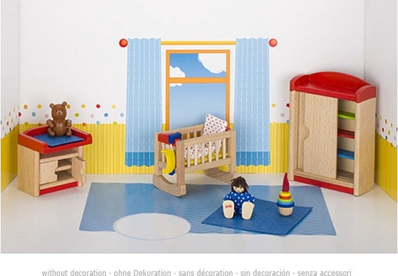 ギャラリービューアに画像をロードする, Goki meubeltjes poppenhuismeubeltjes kinderkamer 12-delig