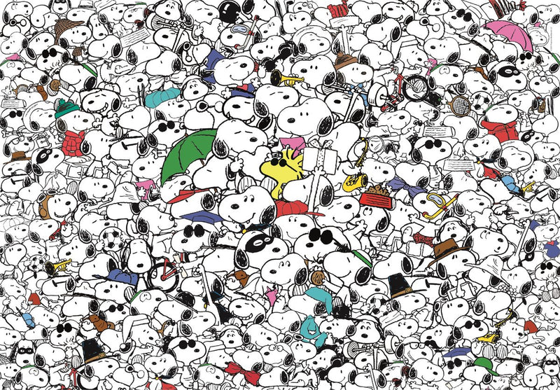 Afbeelding laden in galerijviewer, Clementoni legpuzzel impossible peanuts snoopy, 1000st.