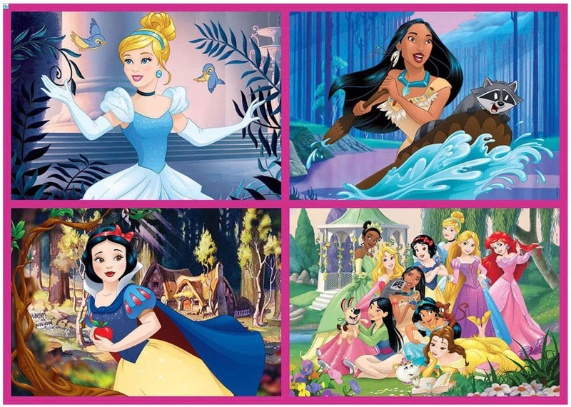 Afbeelding laden in galerijviewer, Educa - puzzel disney prinsessen - 4 puzzels van 50 80 100 150 stukjes