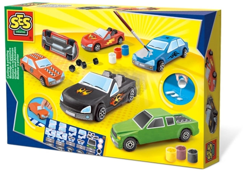 ギャラリービューアに画像をロードする, Ses creative gieten en schilderen - auto's - kinderspeelgoed - knutselen jongens - auto speelgoed - vanaf 5 jaar