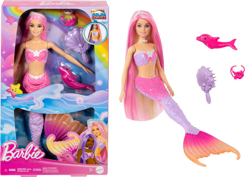Afbeelding laden in galerijviewer, Barbie a touch of magic zeemeermin modepop roze