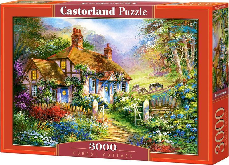 Afbeelding laden in galerijviewer, Castorland legpuzzel forrest cottage, 3000st.