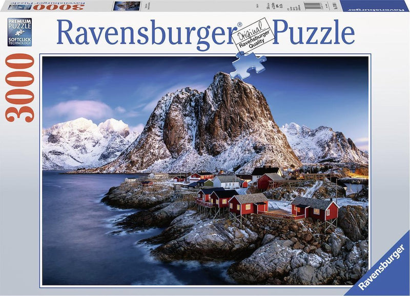Afbeelding laden in galerijviewer, Ravensburger puzzel hamnoy, lofoten - legpuzzel - 3000 stukjes