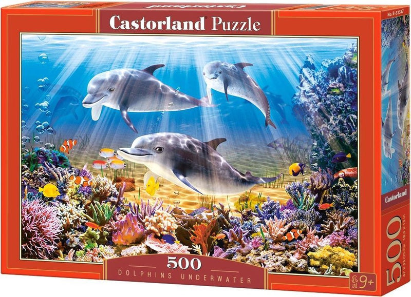 Afbeelding laden in galerijviewer, Castorland legpuzzel dolphins underwater, 500st.