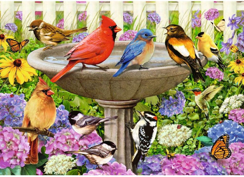 Afbeelding laden in galerijviewer, Ravensburger puzzel bij het vogelbadje - legpuzzel - 500 stukjes
