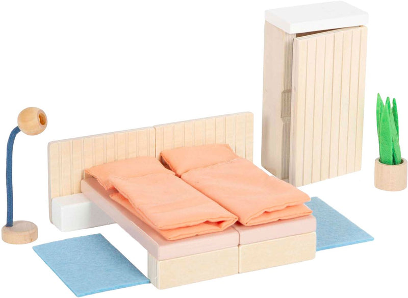 ギャラリービューアに画像をロードする, Small foot - houten poppenhuis meubeltjes slaapkamer