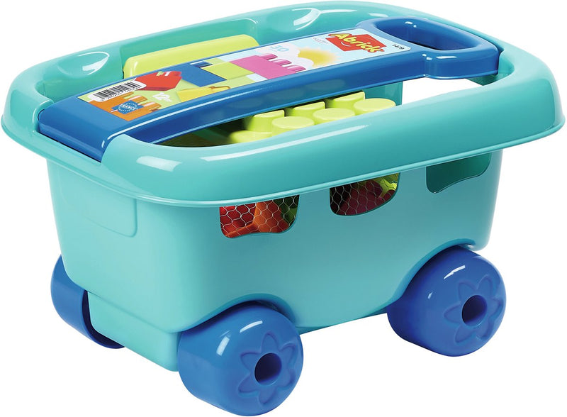 Afbeelding laden in galerijviewer, Abrick ecoiffier bouwblokken in opbergwagen - 30dlg.