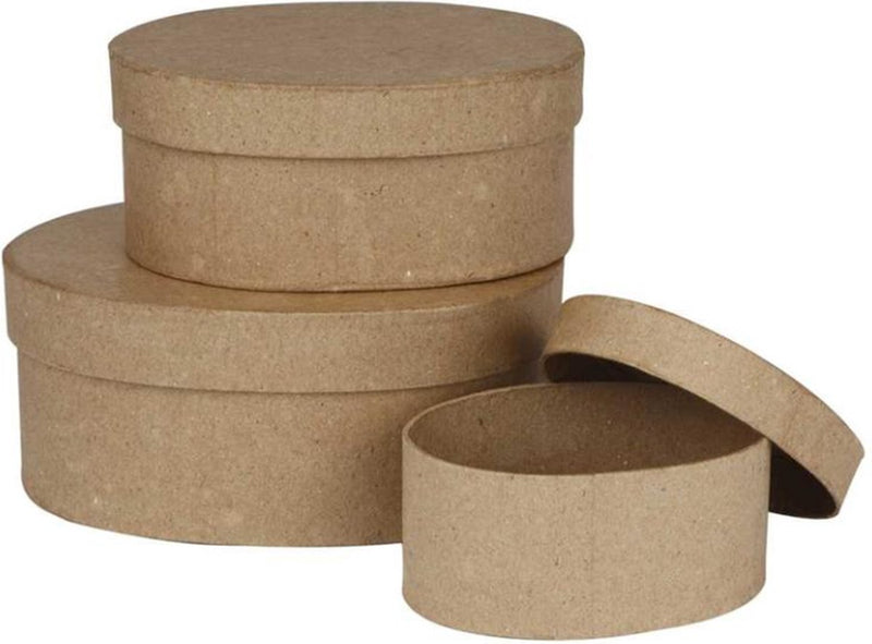 Cargue la imagen en el visor de la galería, Creativ company https: www.cchobby.nl ronde-dozen-h-5-6-5-7-5-cm-d-10-13-16-cm-3-stuk-1-set