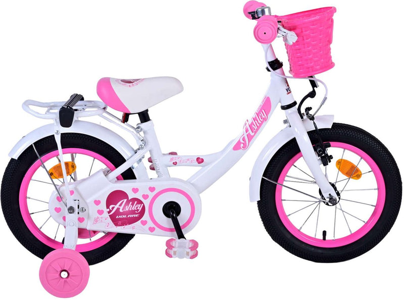 Chargez l'image dans la visionneuse de la galerie, Volare Ashley Kinderfiets - Meisjes - 14 inch - Wit