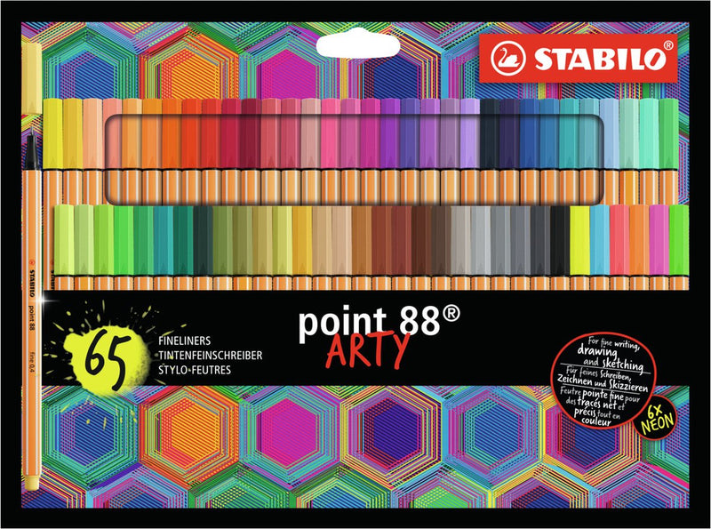 Afbeelding laden in galerijviewer, Stabilo point 88 - premium fineliner - fine 0,4 mm - set met alle 65 kleuren