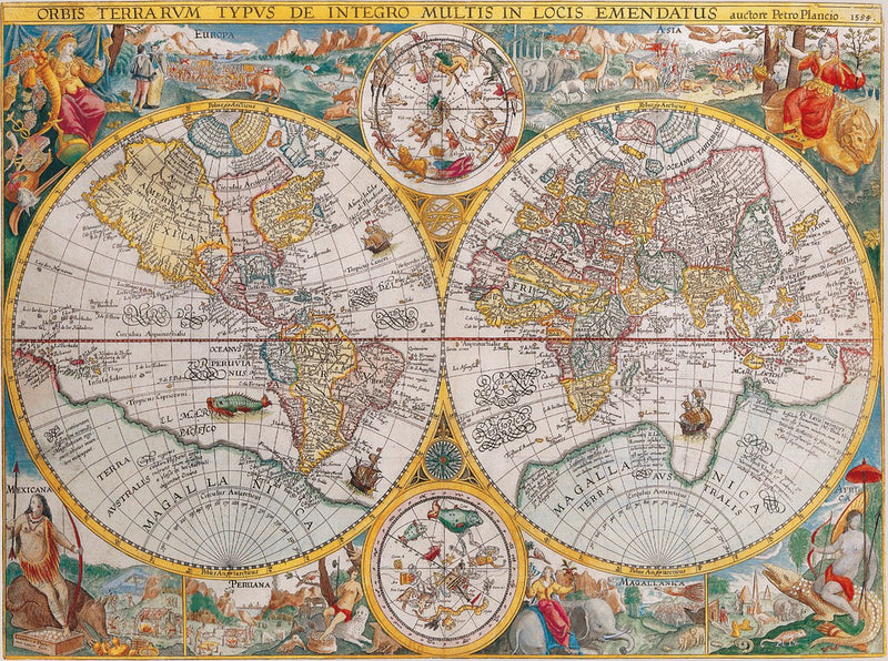 Afbeelding laden in galerijviewer, Ravensburger puzzel wereldkaart 1594 - legpuzzel - 1500 stukjes