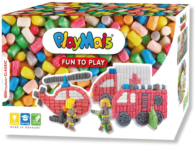 Afbeelding laden in galerijviewer, Playmais fun to play brandweerwagen