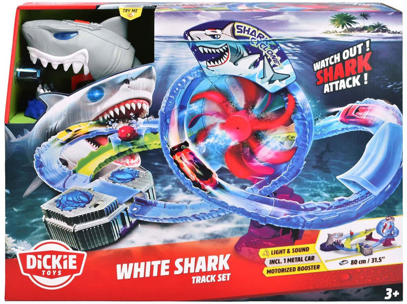 Afbeelding laden in galerijviewer, Dickie white shark track set