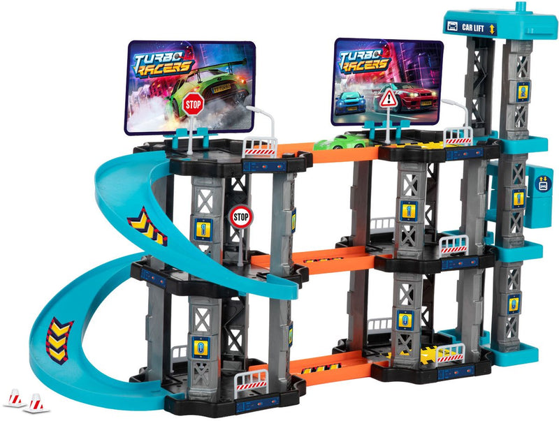 Chargez l'image dans la visionneuse de la galerie, Turbo racers parkeergarage met lift