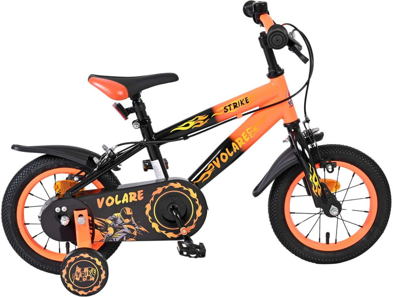 Chargez l'image dans la visionneuse de la galerie, Volare strike kinderfiets - jongens - 12 inch - zwart oranje - twee handremmen