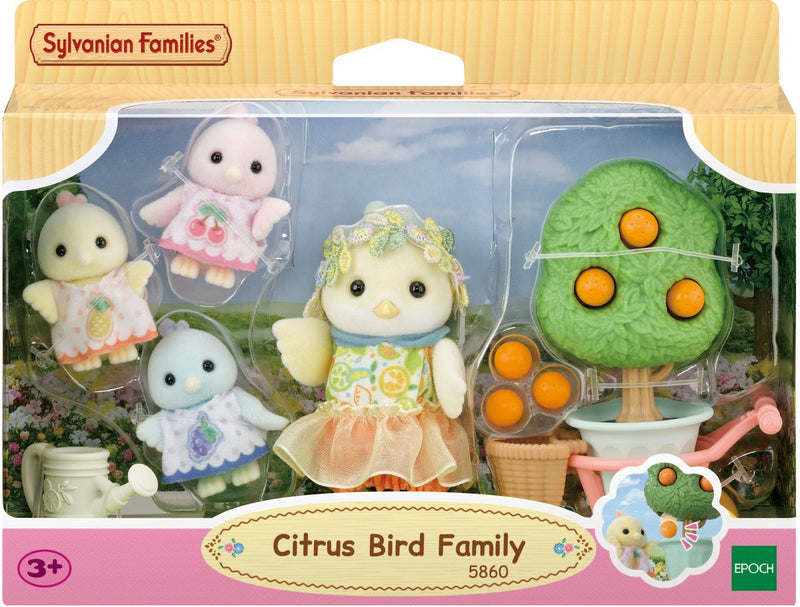 ギャラリービューアに画像をロードする, Sylvanian families 5860 familie citroenvogel- fluweelzachte speelfiguren voor in poppenhuis