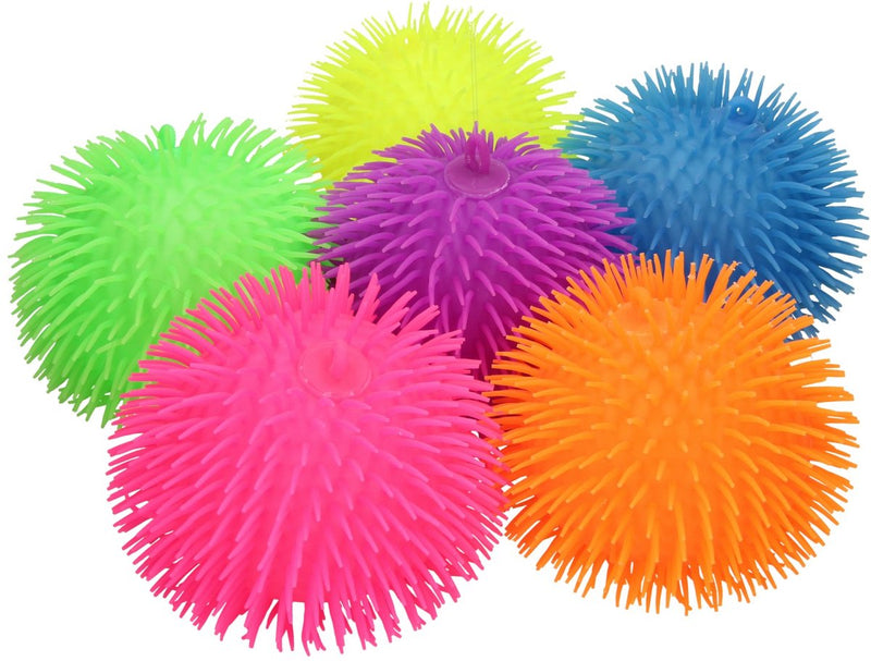 Afbeelding laden in galerijviewer, Johntoy fluffy bal speelgoed 23cm kleurrijk knijpbaar - 1 kleur willekeurig geleverd