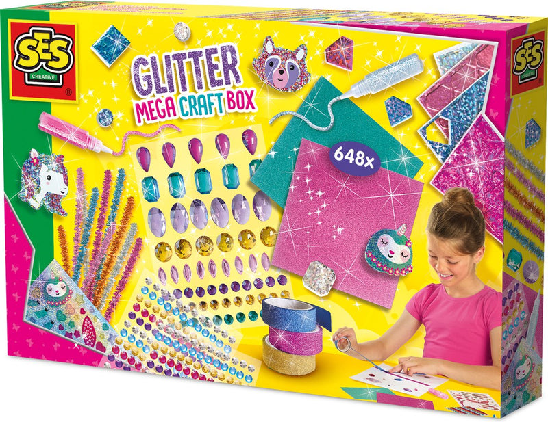 Afbeelding laden in galerijviewer, Ses creative ses glitter mega knutselbox