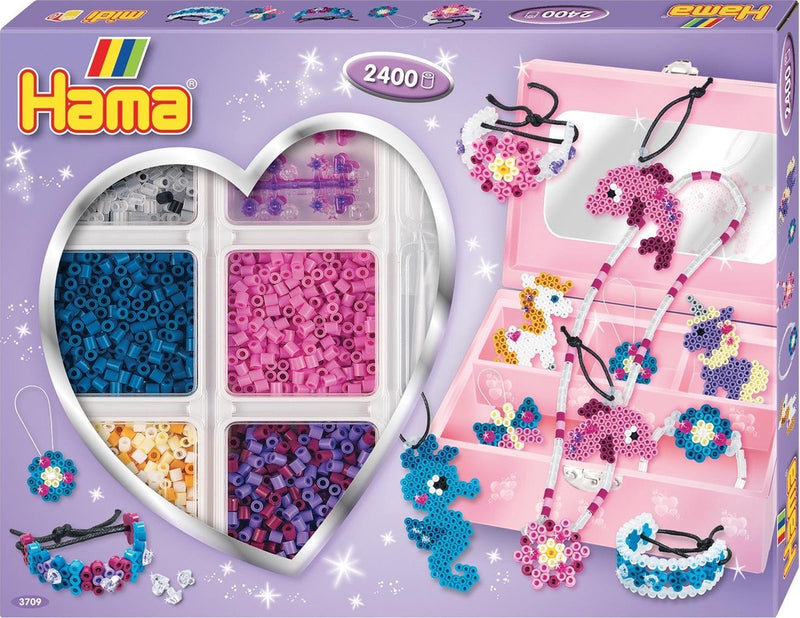 Cargue la imagen en el visor de la galería, Merkloos sans marque hama midi strijkkralenset sieraden maken paars, 2400st.