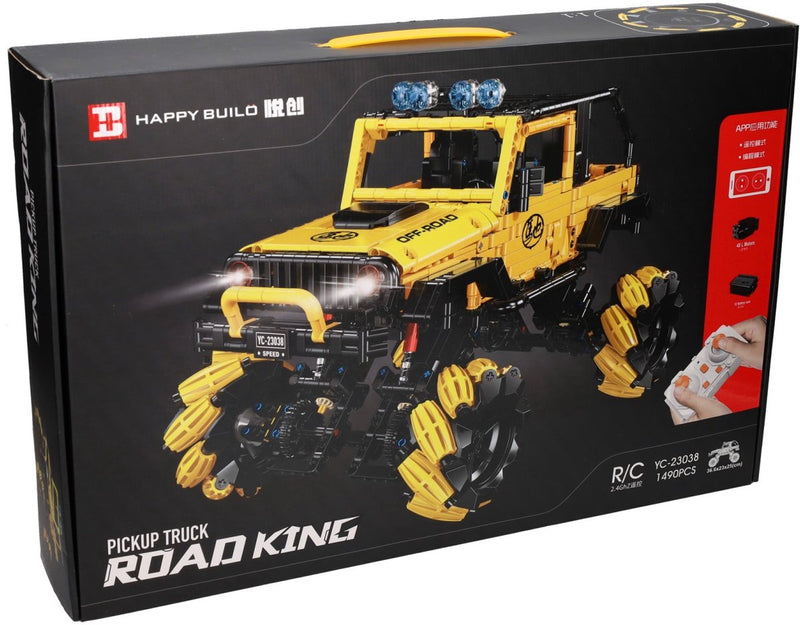 Afbeelding laden in galerijviewer, Lobbes speelgoed bv happy build bestuurbare rc bouwsteentjes set pickup truck - 1490dlg.