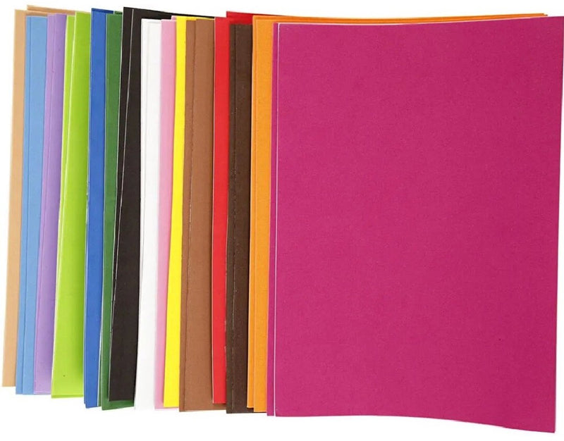 ギャラリービューアに画像をロードする, Creativ company zelfklevende foam a4 vellen - 15 kleuren - 30st