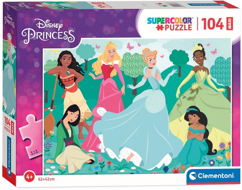 Chargez l'image dans la visionneuse de la galerie, Clementoni maxi puzzel disney princess, 104st.