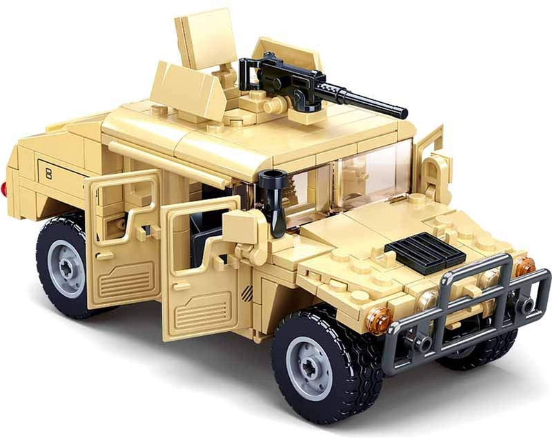 ギャラリービューアに画像をロードする, Sluban modelbricks gevechts terreinwagen bouwspeelgoed kinderen vanaf 6 jaar - constructiespeelgoed modelbouw - bouwdoos met 265 bouwstenen - m38-b0837