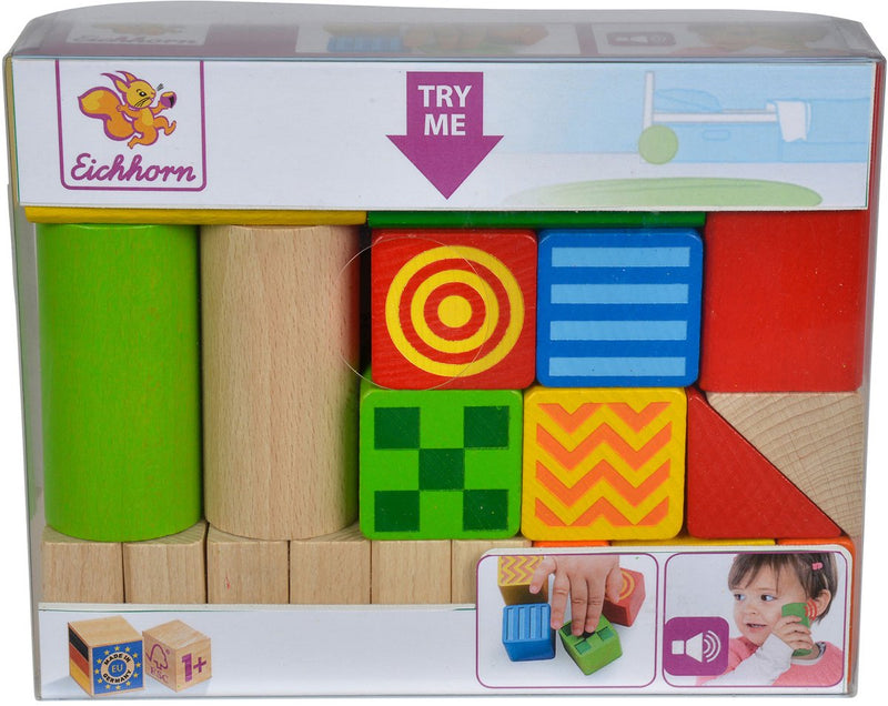 Afbeelding laden in galerijviewer, Eichhorn voel en klank bouwblokken
