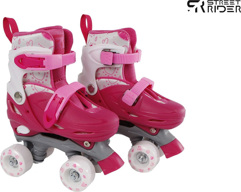 Afbeelding laden in galerijviewer, Street rider rolschaatsen roze verstelbaar, maat 31-34
